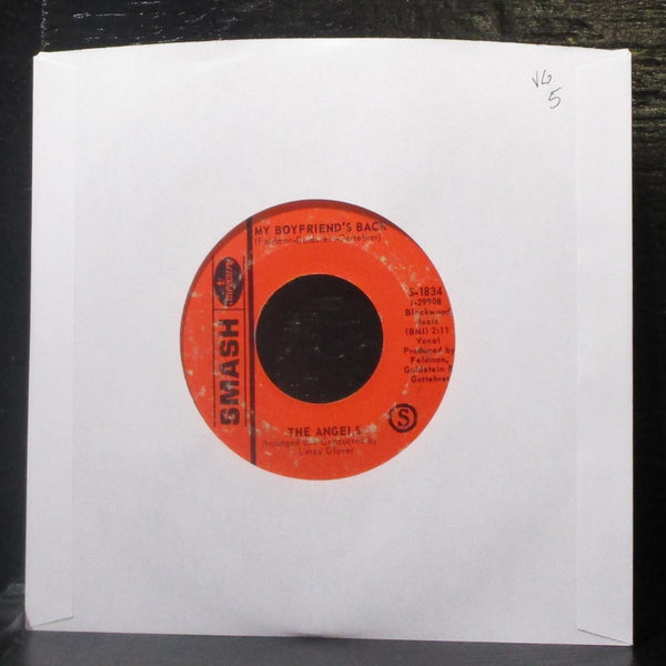 The Angels - My Boyfriend's Back / (Love Me) Now 7" VG Vinyl 45 Smash S-1834 USA - Shuga Records