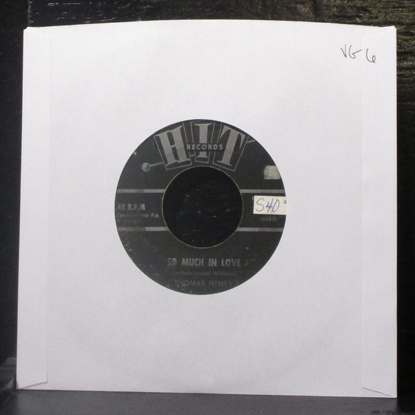 Thomas Henry / Leroy Jones - So Much In Love / No One 7" VG Vinyl 45 Hit 73 USA - Shuga Records
