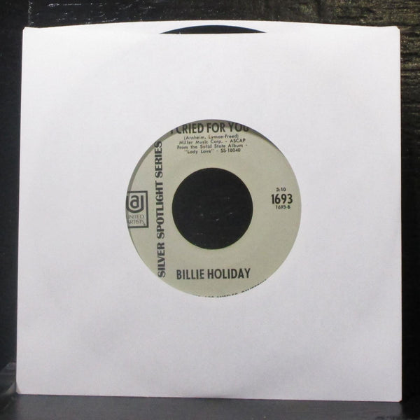 Billie Holiday - My Man / I Cried For You 7" VG+ Vinyl 45 United Artists 1694 - Shuga Records