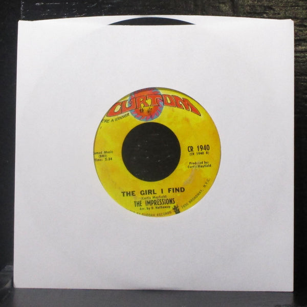 The Impressions - Seven Years / The Girl I Find 7" VG Vinyl 45 Curtom CR 1940 - Shuga Records