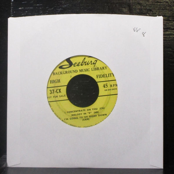 Unknown Artist - Background Music Library 7" VG- Promo Vinyl 45 Seeburg 37-CX - Shuga Records
