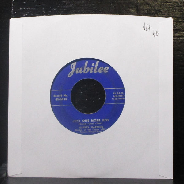 Harvey Harding - Just One More Kiss 7" VG+ Vinyl 45-6010 Jubilee USA - Shuga Records