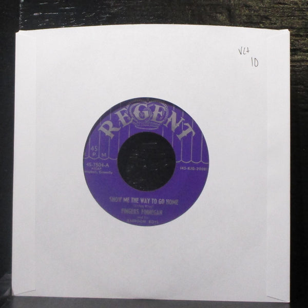 Fingers Finnegan - Show Me The Way To Go Home 7" VG+ Vinyl 45-7504 Regent USA - Shuga Records
