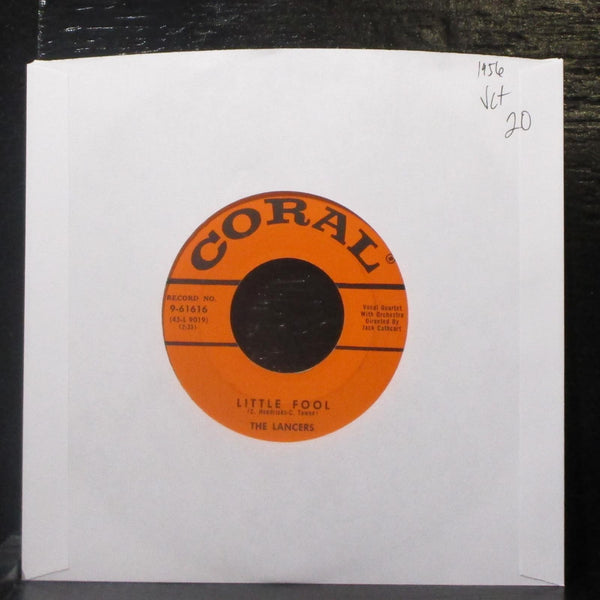 The Lancers - A Man Is As Good As His Word / Little Fool 7" VG+ Vinyl 45 Coral - Shuga Records