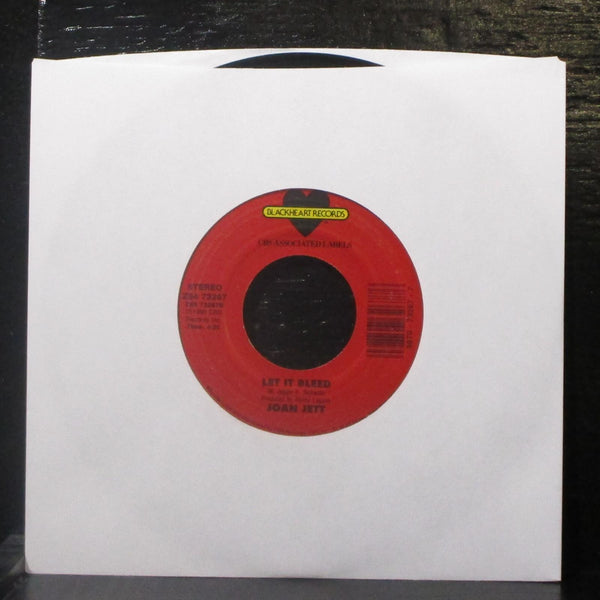 Joan Jett - Dirty Deeds / Let It Bleed 7" VG+ Vinyl 45 Blackheart ZS4 73267 USA - Shuga Records