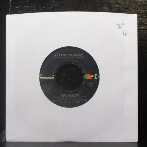 The Chi-Lites - A Letter To Myself / Sally 7" VG+ Vinyl 45 Brunswick 55491 USA - Shuga Records