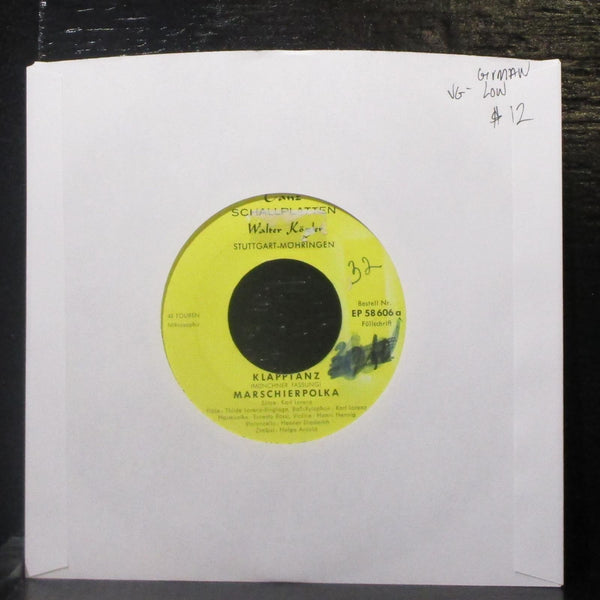 Unknown Artist - Klappianz 7" VG- Vinyl 45 Tanz Schallplatten EP 58 606 Germany - Shuga Records