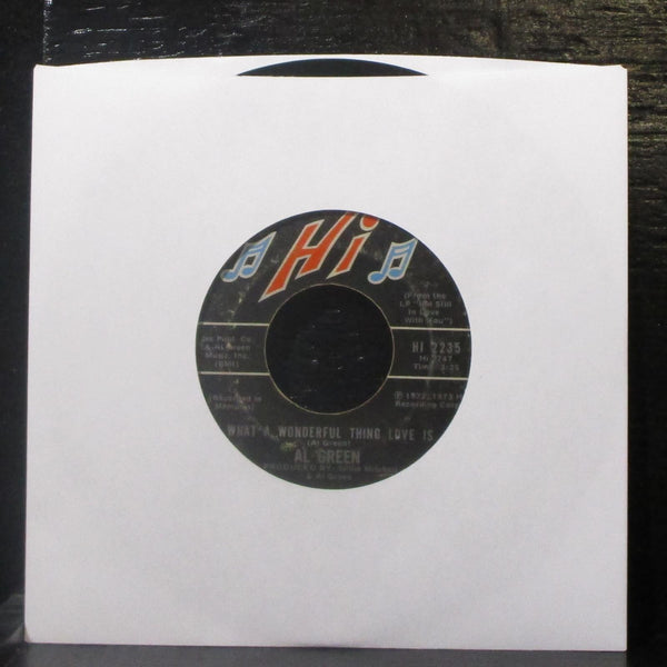 Al Green - Call Me / What A Wonderful Thing Love Is 7" VG+ Vinyl 45 HI 2235 USA - Shuga Records