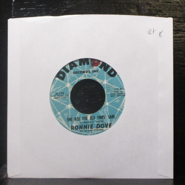 Ronnie Dove - One Kiss For Old Times' Sake 7" VG+ Vinyl 45 Diamond D-179 USA - Shuga Records