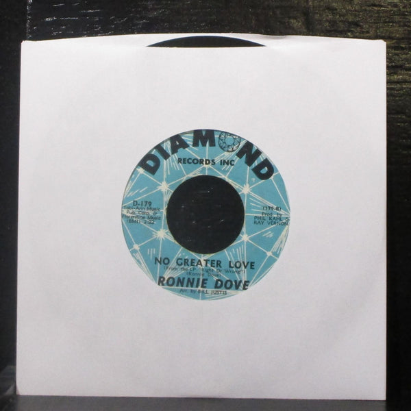 Ronnie Dove - One Kiss For Old Times' Sake 7" VG+ Vinyl 45 Diamond D-179 USA - Shuga Records