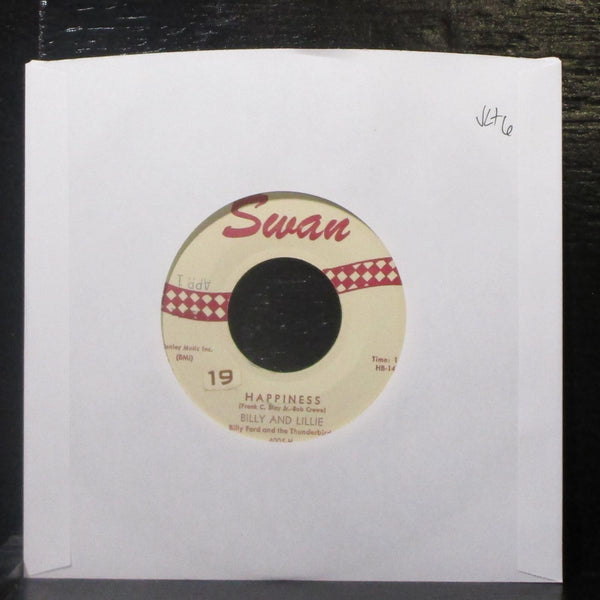 Billy & Lillie - Happiness / Creepin', Crawlin', Cryin' 7" VG+ Vinyl 45 Swan - Shuga Records