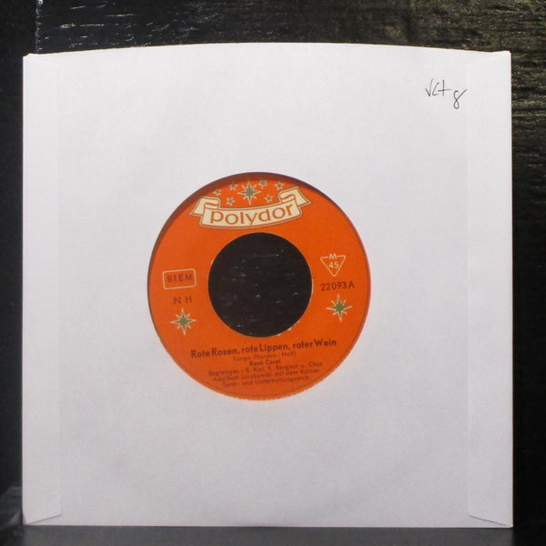 Rene Carol - Rote Rosen, Rote Lippen, Roter Wein 7" VG+ Vinyl 45 Polydor Germany - Shuga Records