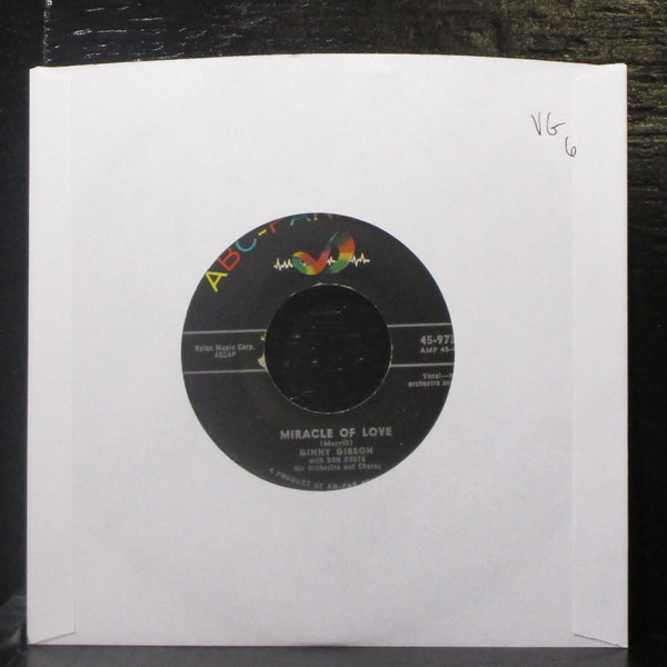 Ginny Gibson - Miracle Of Love / Two Innocent Hearts 7" VG Vinyl 45-9739 USA - Shuga Records