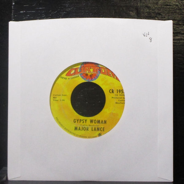 Major Lance - Stay Away From Me / Gypsy Woman 7" VG+ Vinyl 45 Curtom CR 1953 - Shuga Records