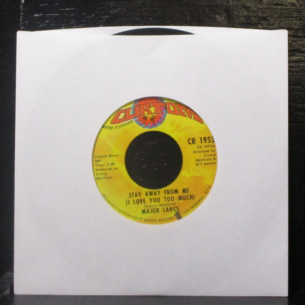 Major Lance - Stay Away From Me / Gypsy Woman 7" VG+ Vinyl 45 Curtom CR 1953 - Shuga Records