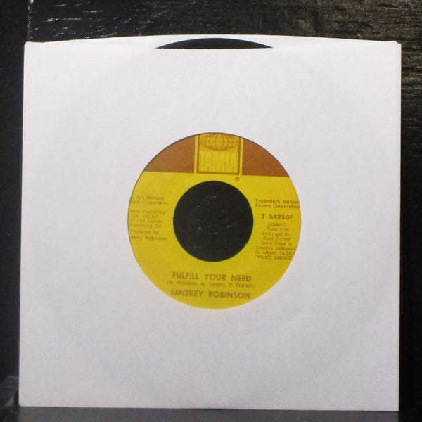 Smokey Robinson - Virgin Man / Fulfill Your Need 7" VG Vinyl 45 Tamla T 54250F - Shuga Records