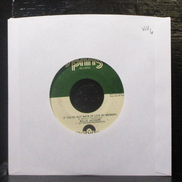 Millie Jackson - If You're Not Back In Love By Monday 7" VG+ Vinyl 45 Spring - Shuga Records