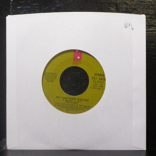 The O'Jays - Put Your Hands Together 7" VG+ Vinyl 45 Phila Intl ZS7 3535 USA - Shuga Records