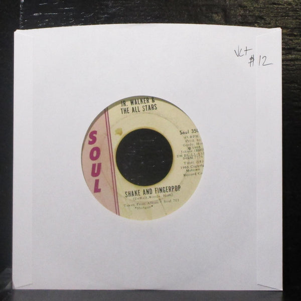 Jr. Walker & The All Stars - Shake And Fingerpop 7" VG+ Vinyl 45 Soul 35013 USA - Shuga Records