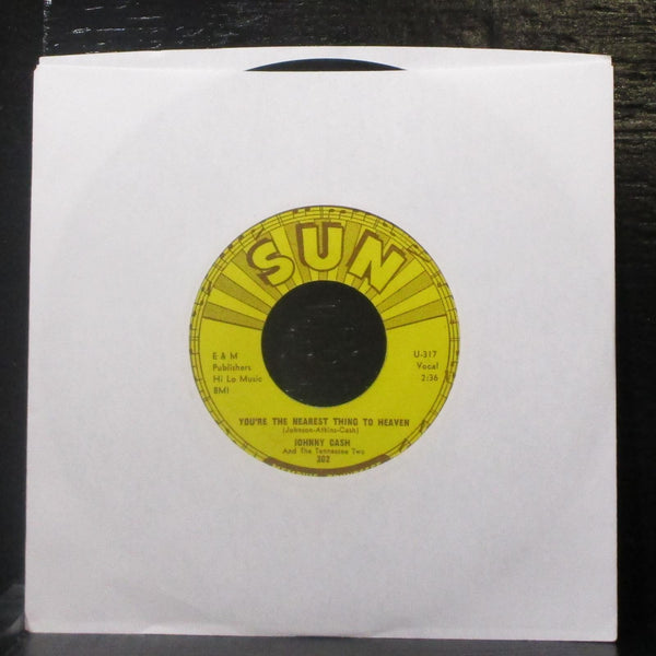 Johnny Cash - The Ways Of A Woman In Love 7" VG+ Vinyl 45 Sun 302 USA 1958 - Shuga Records