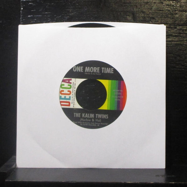 Kalin Twins - Bubbles / One More Time 7" VG+ Vinyl 45 Decca 31286 USA 1961 - Shuga Records