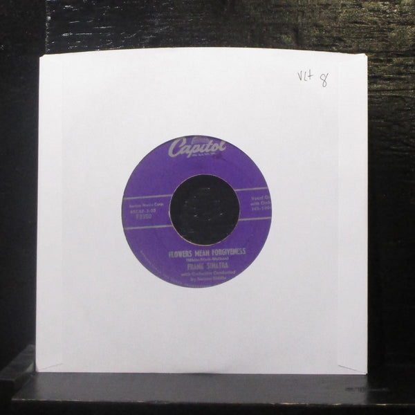 Frank Sinatra - Flowers Mean Forgiveness 7" VG+ Vinyl 45 Capitol F3350 USA 1956 - Shuga Records