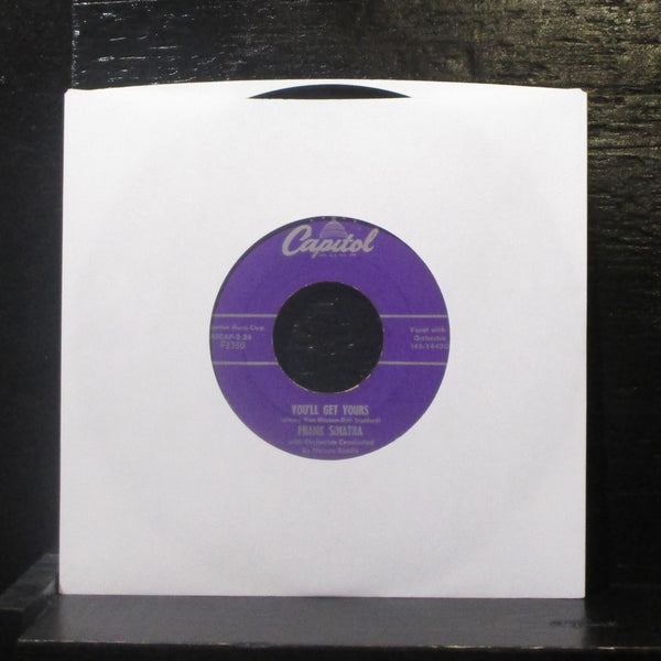 Frank Sinatra - Flowers Mean Forgiveness 7" VG+ Vinyl 45 Capitol F3350 USA 1956 - Shuga Records
