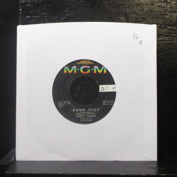 Ginny Arnell - Dumb Head / How Many Times Can One Heart Break7" VG Vinyl 45 MGM - Shuga Records