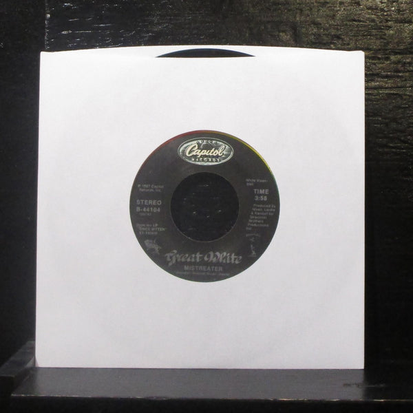Great White - Save Your Love / Mistreater 7" VG+ Vinyl 45 Capitol B-44104 USA - Shuga Records