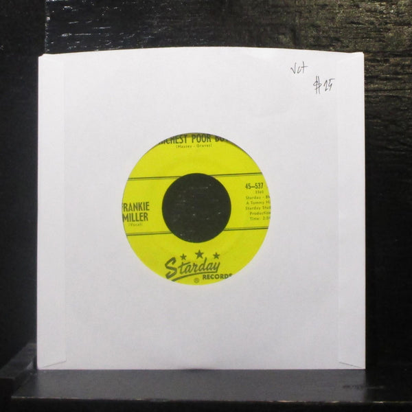 Frankie Miller - Richest Poor Boy / I'll Write To You 7" VG+ Vinyl 45 Starday - Shuga Records