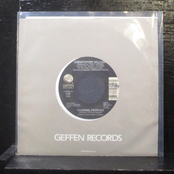 Christopher Williams - Promises, Promises 7" Mint- Vinyl 45 Geffen 7-22781 USA - Shuga Records