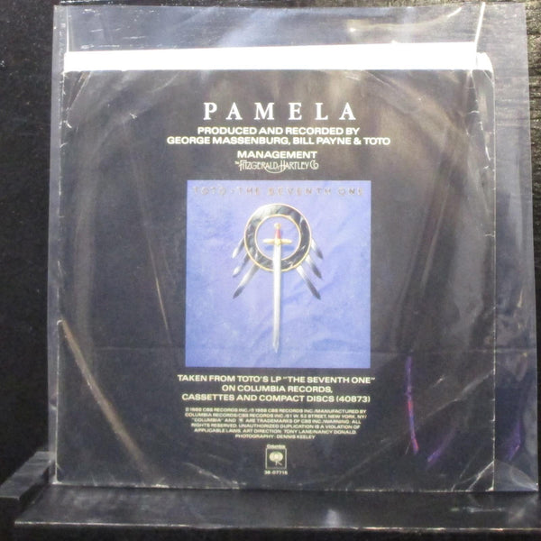 Toto - Pamela / The Seventh One 7" Mint- Vinyl 45 Columbia 38-07715 USA 1988 - Shuga Records