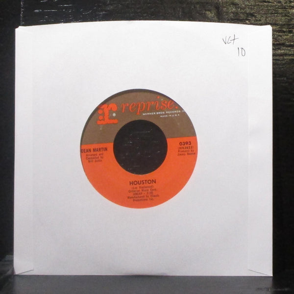 Dean Martin - Houston / Bumming Around 7" VG+ Vinyl 45 Reprise 0393 USA 1965 - Shuga Records