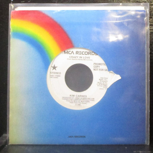 Kim Carnes - Crazy In Love 7" Mint- Promo Vinyl 45 MCA S45-17669 USA 1988 - Shuga Records