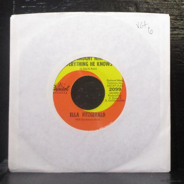 Ella Fitzgerald - I Taught Him Everything He Knows 7" VG+ Vinyl 45 Capitol 2099 - Shuga Records