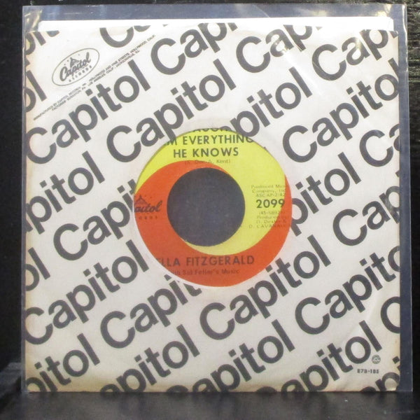 Ella Fitzgerald - I Taught Him Everything He Knows 7" Mint- Vinyl 45 Capitol - Shuga Records