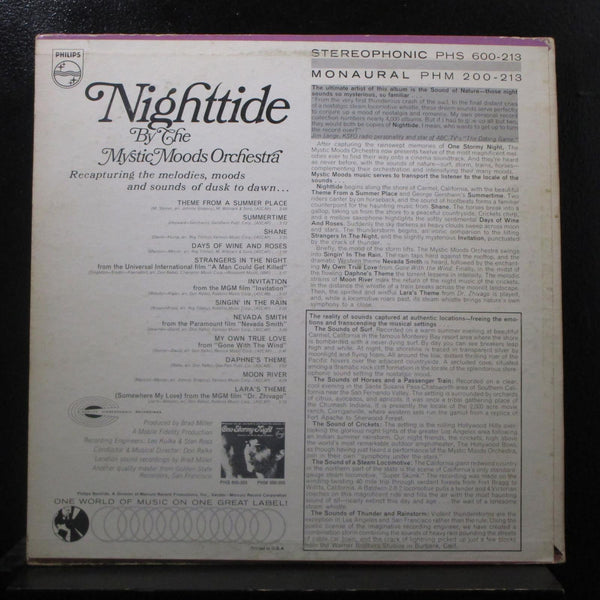 The Mystic Mood Orchestra - Nighttide LP VG+ PHS-600-213 Stereo Vinyl Record - Shuga Records