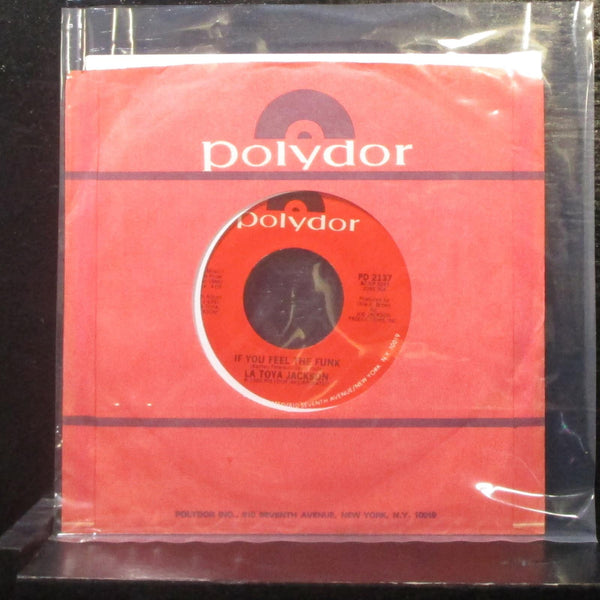 La Toya Jackson - If You Feel The Funk 7" VG+ Vinyl 45 Polydor PD 2137 USA 1980 - Shuga Records
