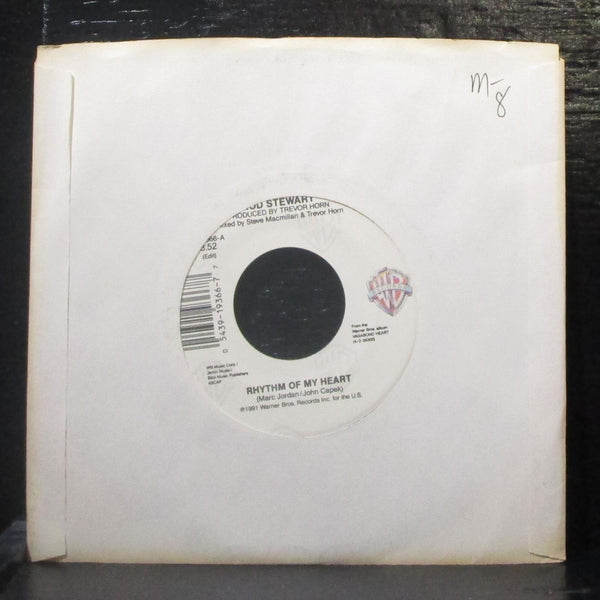 Rod Stewart - Rhythm Of My Heart / Moment Of Glory 7" Mint- Vinyl 45 WB 7-19366 - Shuga Records