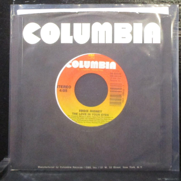 Eddie Money - The Love In Your Eyes / Bad Boy 7" Mint- Vinyl 45 Columbia USA - Shuga Records