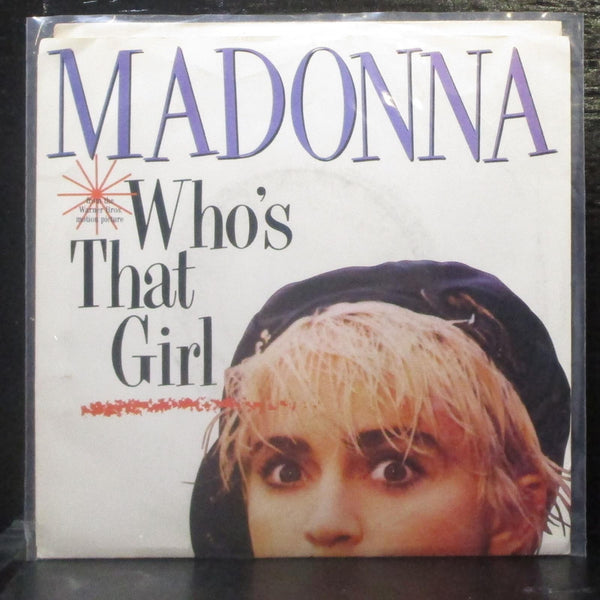 Madonna - Who's That Girl 7" VG+ Promo Vinyl 45 Sire 7-28341 USA 1987 - Shuga Records