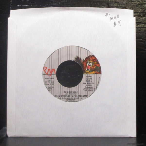 John Cougar Mellencamp - Rumbleseat 7" Mint- Promo Vinyl 45 Riva 884 856-7 DJ - Shuga Records