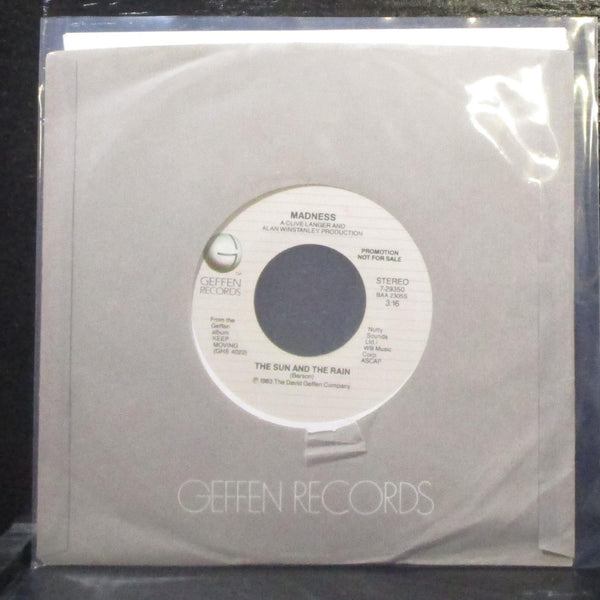 Madness - The Sun And The Rain 7" Mint- Promo Vinyl 45 Geffen 7-29350 USA 1984 - Shuga Records