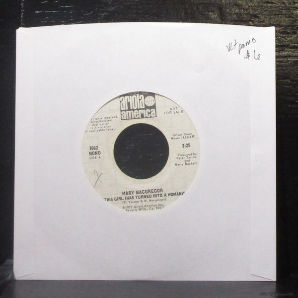 Mary Macgregor - This Girl 7" VG+ Promo Vinyl 45 Ariola 7662 USA 1977 - Shuga Records