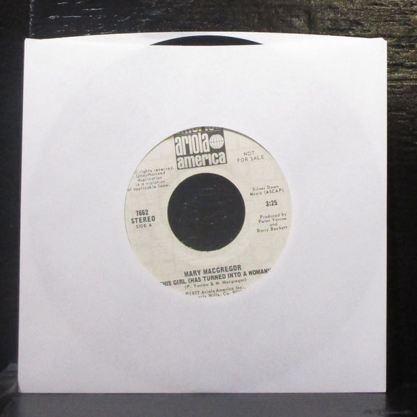 Mary Macgregor - This Girl 7" VG+ Promo Vinyl 45 Ariola 7662 USA 1977 - Shuga Records