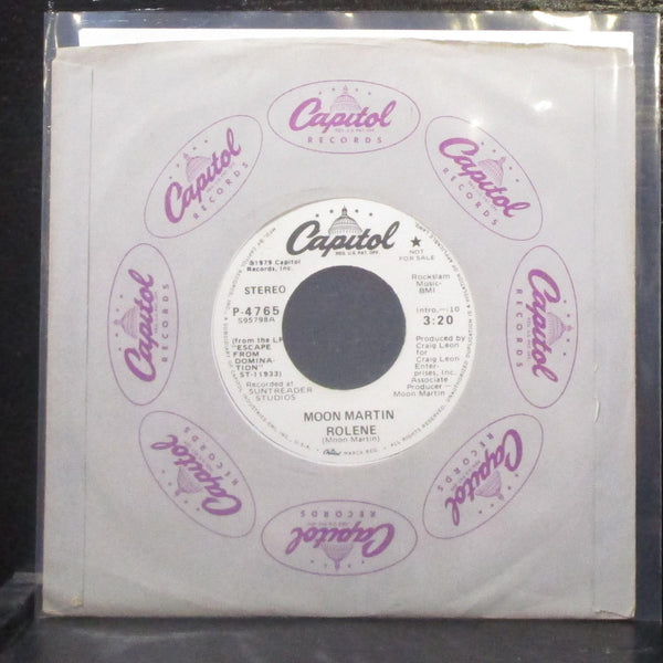 Moon Martin - Rolene 7" Mint- Promo Vinyl 45 Capitol P-4765 USA 1979 - Shuga Records