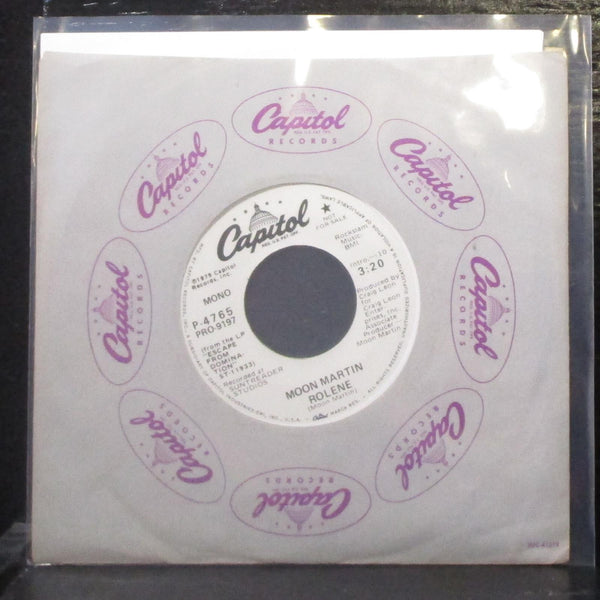 Moon Martin - Rolene 7" Mint- Promo Vinyl 45 Capitol P-4765 USA 1979 - Shuga Records