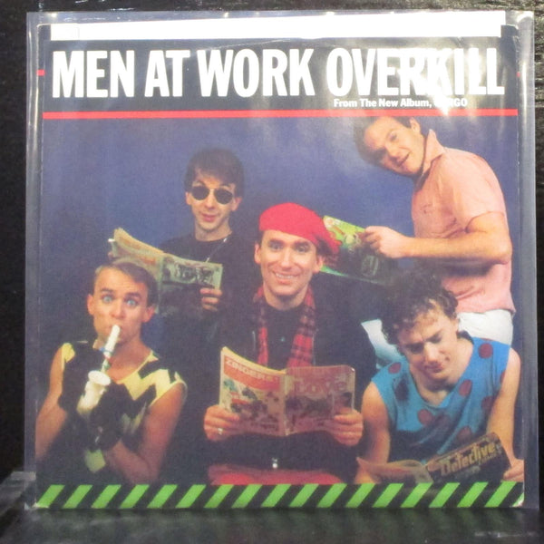 Men At Work - Overkill 7" Mint- Promo Vinyl 45 Columbia AE7-1633 USA 1983 - Shuga Records
