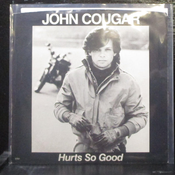 John Cougar - Hurts So Good / Close Enough 7" Mint- Vinyl 45 Riva R-209 USA 1982 - Shuga Records