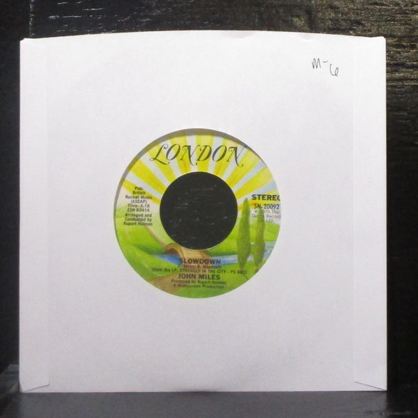 John Miles - Slow Down / Stand Up 7" Mint- Vinyl 45 London 5N-20092 USA 1976 - Shuga Records